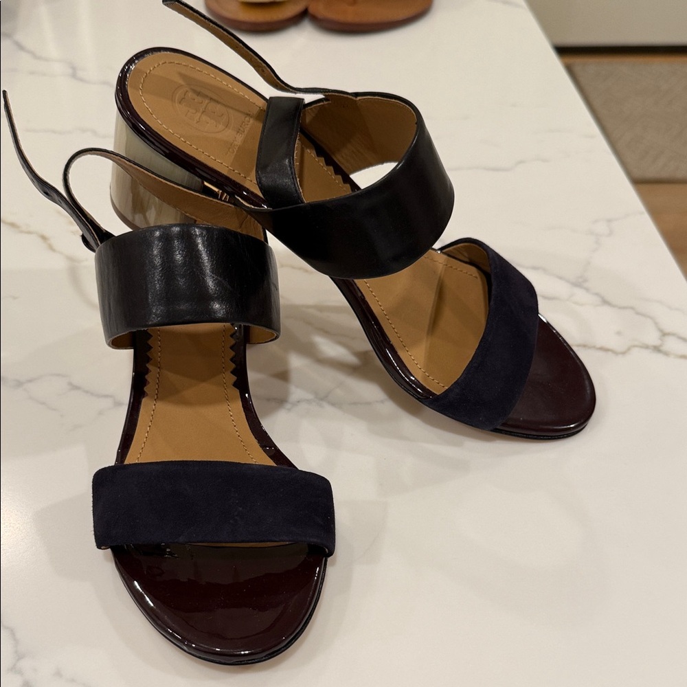 Elegant Black and Brown Women's Sandals